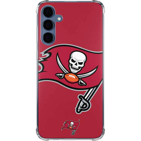 NFL Tampa Bay Buccaneers Large Logo Galaxy S24 Clear Case